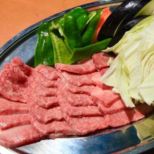 飛騨牛のBBQセット野菜付き